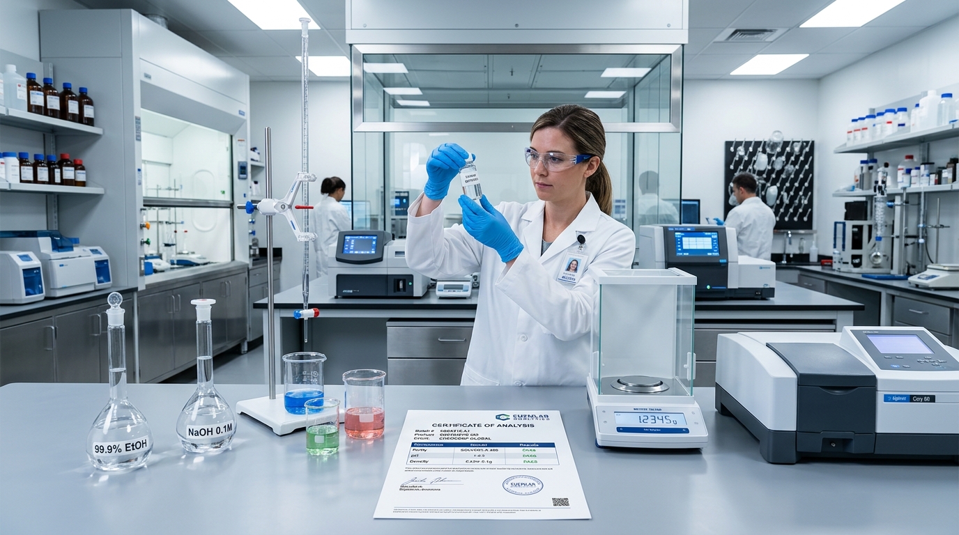 Quality Control Analytical Chemical Testing Laboratory with Certificate of Analysis